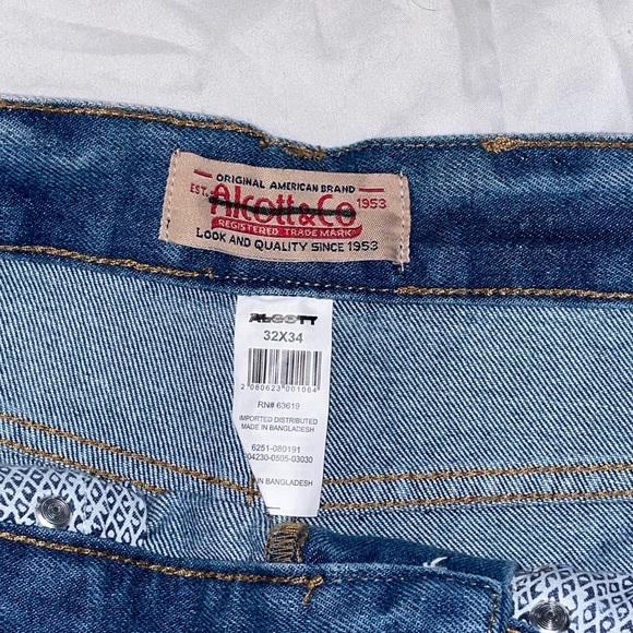 alcott & co 32 x 34 straight leg jeans - Picture 4 of 4